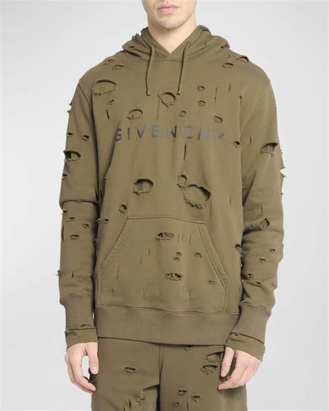 givenchy hoodie 4g|givenchy men's destroyed hoodie.